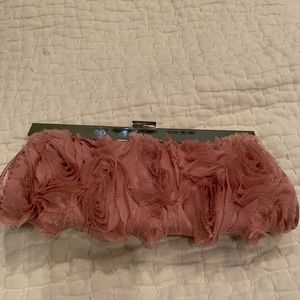 Pink flower evening bag